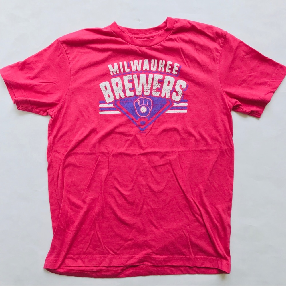 MILWAUKEE BREWERS Youth Pink T-shirt